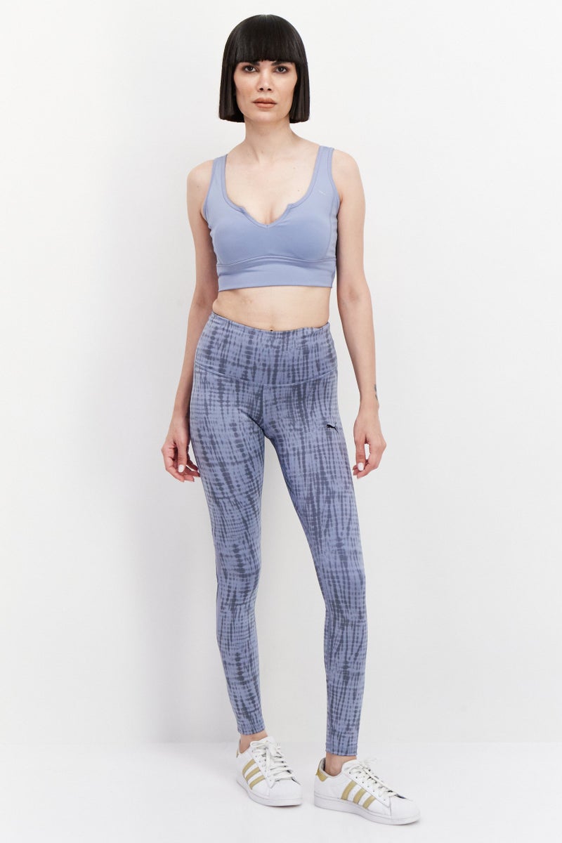 PUMA Women Sportswear Fit Tie Dye Training Leggings, Slate Blue - Image 4